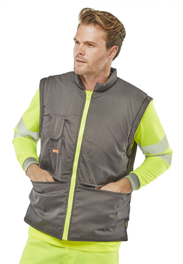 Beeseen Hi Vis 7-in-1 Waterproof Jacket Yellow