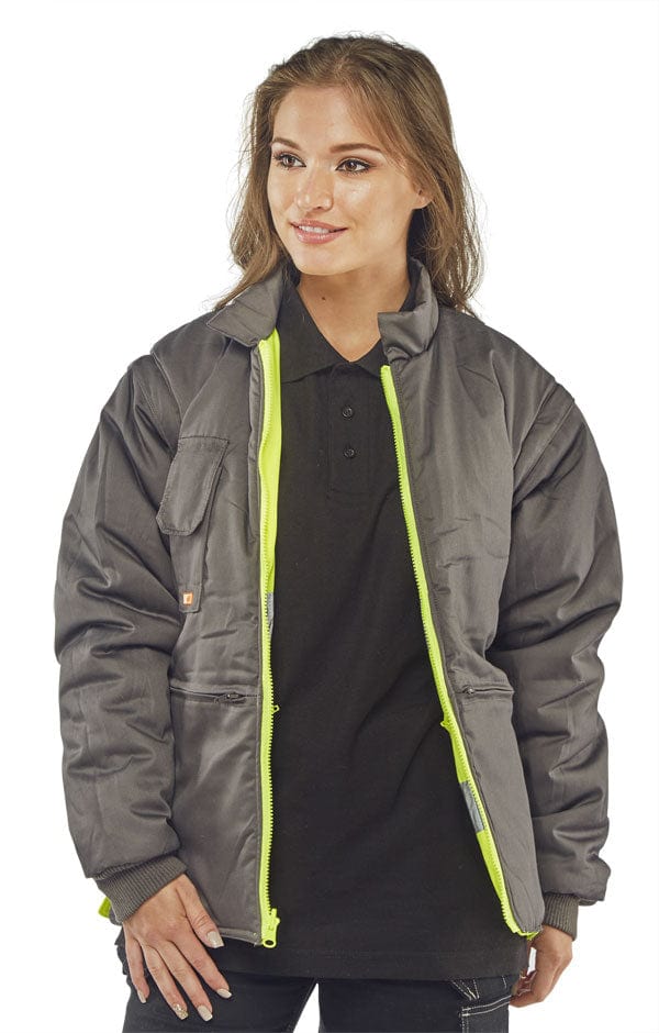 Beeseen Hi Vis 7-in-1 Waterproof Jacket Yellow