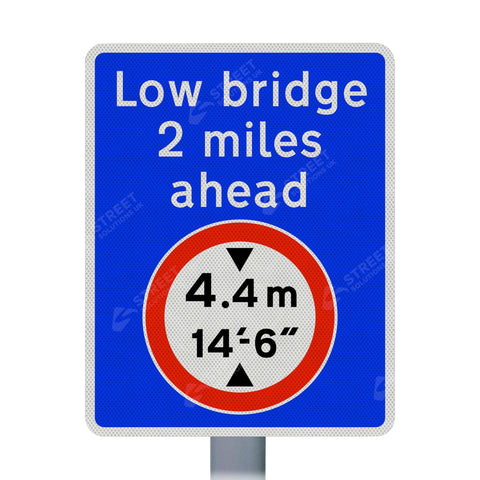 818-3 Advance Warning Of A Mandatory Height Restriction Ahead Sign Face | Post & Wall Mounted street road highway public and private signage