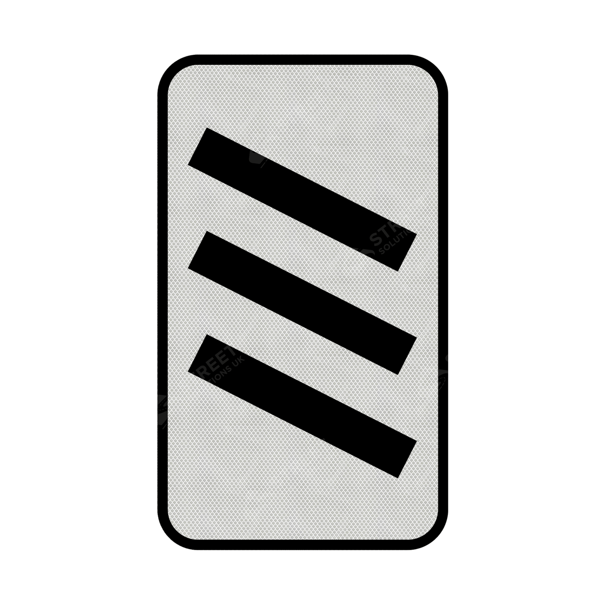 823 825 Count Down Marker sign face for road street highway public private motorway dual carriageway reflective green post mounted