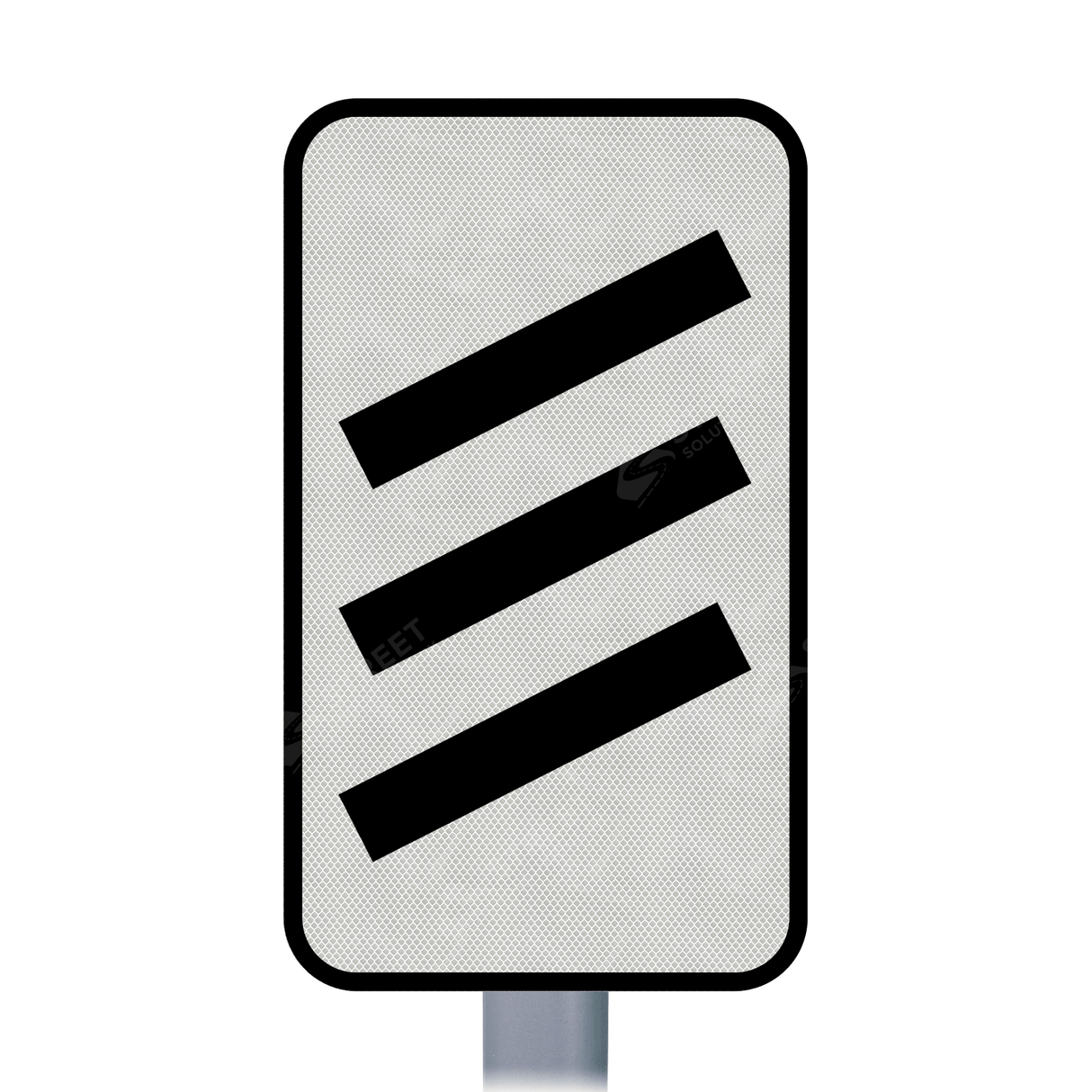 823 825 Count Down Marker sign face for road street highway public private motorway dual carriageway reflective green post mounted