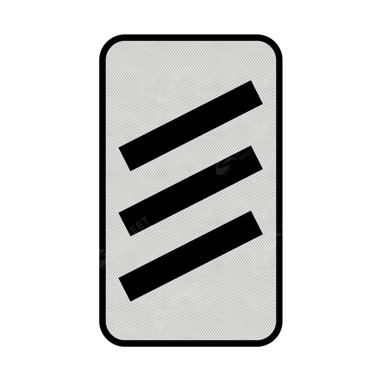 823 825 Count Down Marker sign face for road street highway public private motorway dual carriageway reflective green post mounted