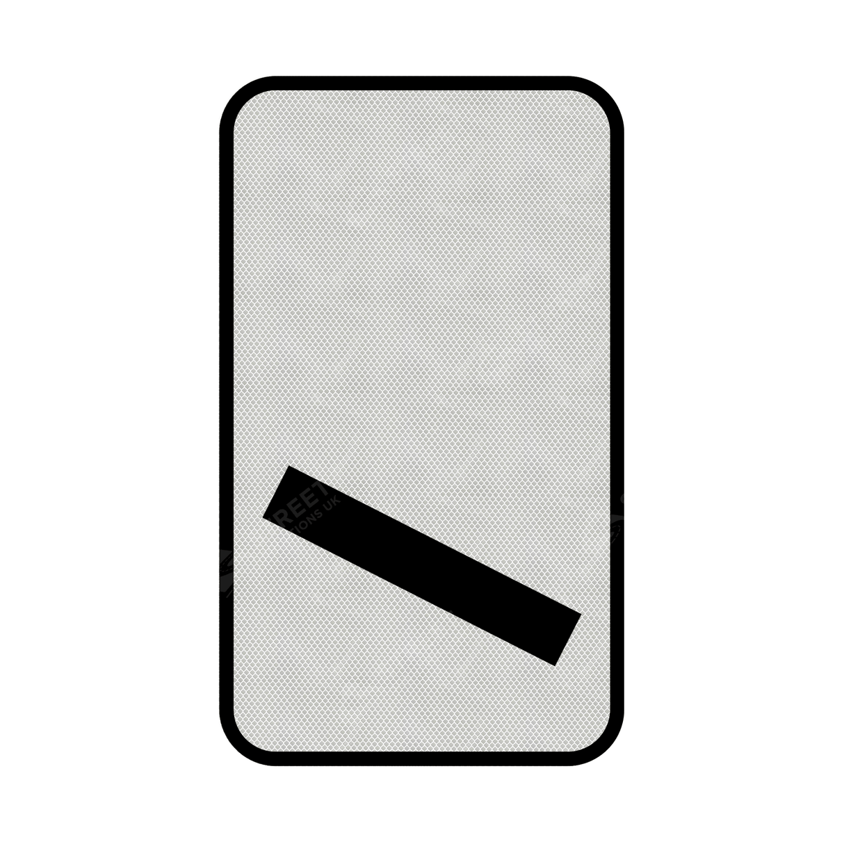 825 Count Down Marker 100 yds Sign Face | Post & Wall Mounted street road highway public and private signage