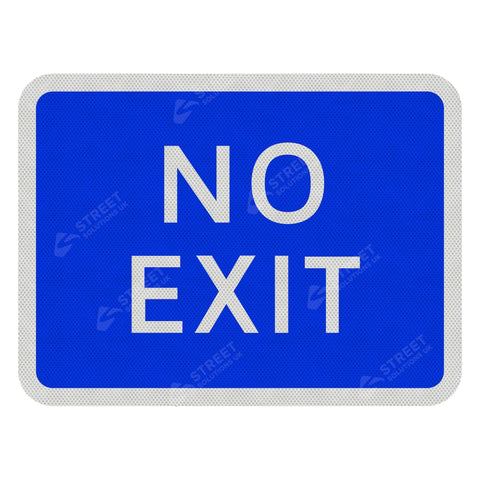 835 'NO EXIT' Sign Face | Post & Wall Mounted car park school college university business park business retail park