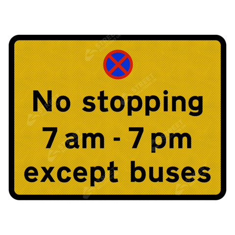 974 No Stopping With Custom Text Road Sign | Post & Wall Mounted road street highway public and private signage