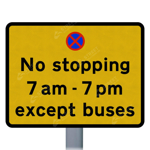 974 No Stopping With Custom Text Road Sign | Post & Wall Mounted road street highway public and private signage 