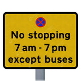 974 No Stopping With Custom Text Road Sign | Post & Wall Mounted road street highway public and private signage