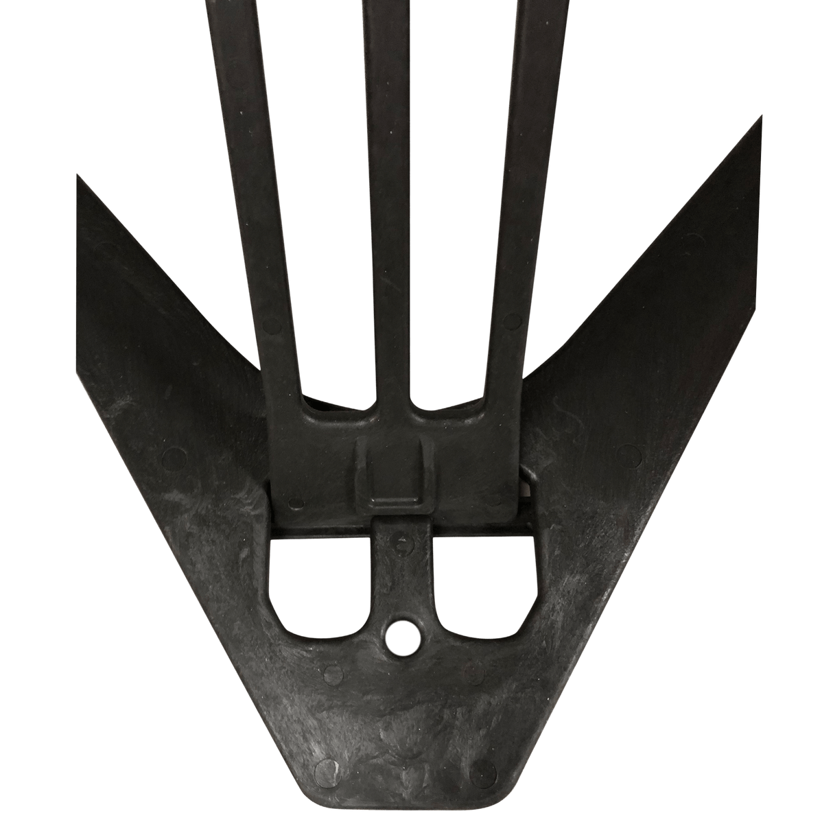 Close-up of the Q-Sign stand's folding base section