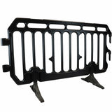 crowd control plastic metal pedestrian safety street event festival marathon melba swintex jsp 2 meter metre race anti trip stacking portable black silver orange boss heras safe fence start traffic school construction plastic safety barriers