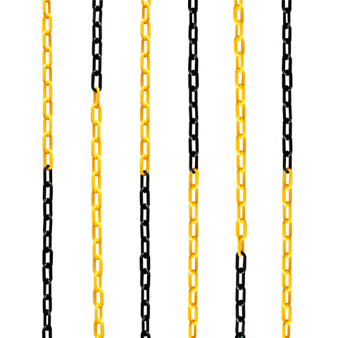 Plastic Cone Chain Yellow & Black Road Cone