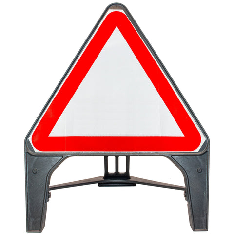 Blank Red/White 750mm Q-Sign