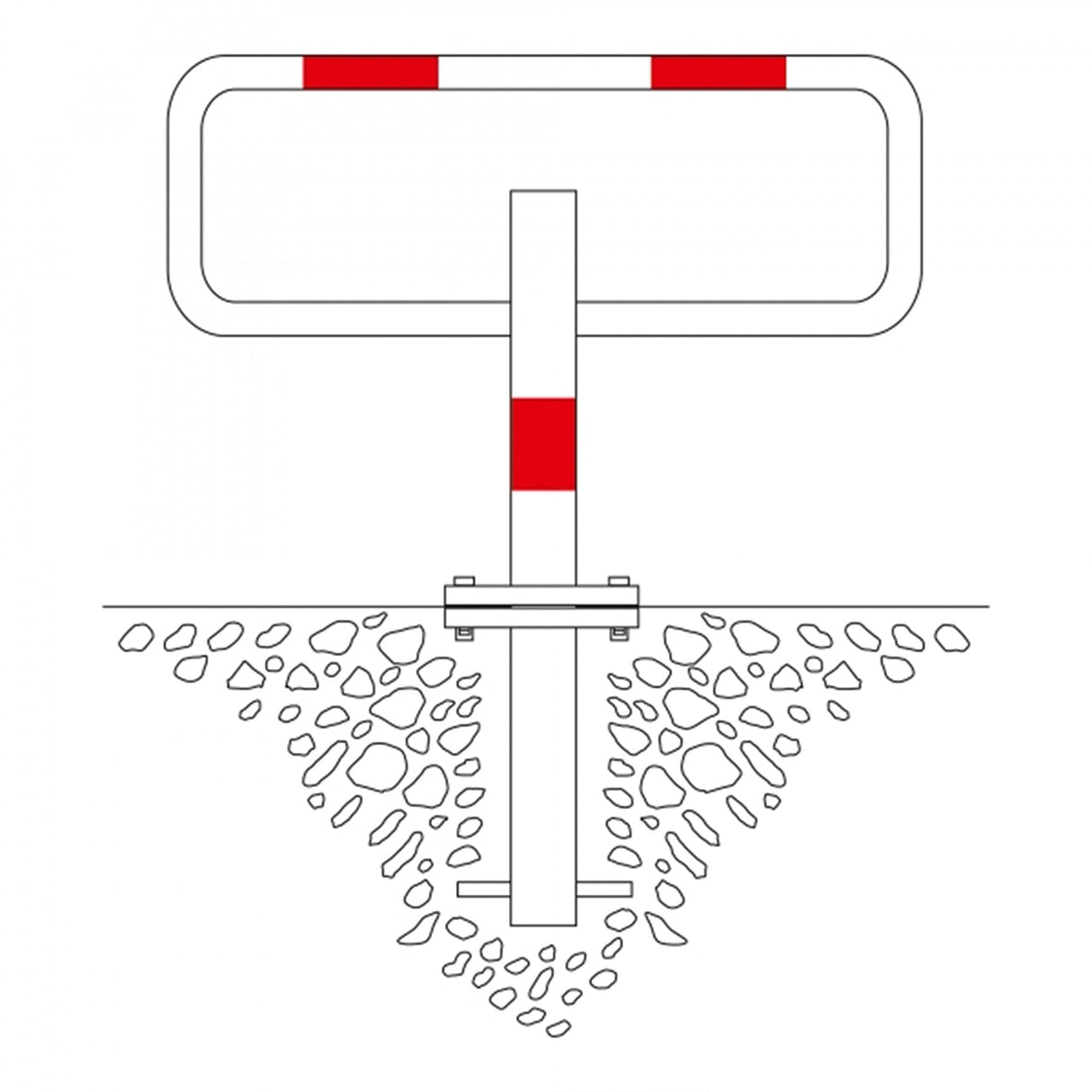 COMMANDER-Drop-Down-Frame-Post-with-Galvanised-Finish-for-Surface-Fix-Heavy-Duty-Secure-Weather-Rust-Resistant-Easy-Install-Versatile-Industrial-Commercial-Fence-Gate-Heavy-Duty