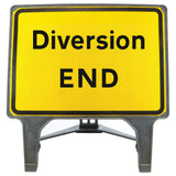 Diversion sign Diversion end