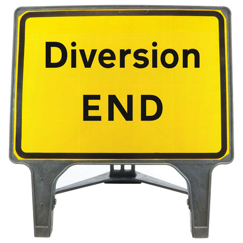 Diversion sign Diversion end