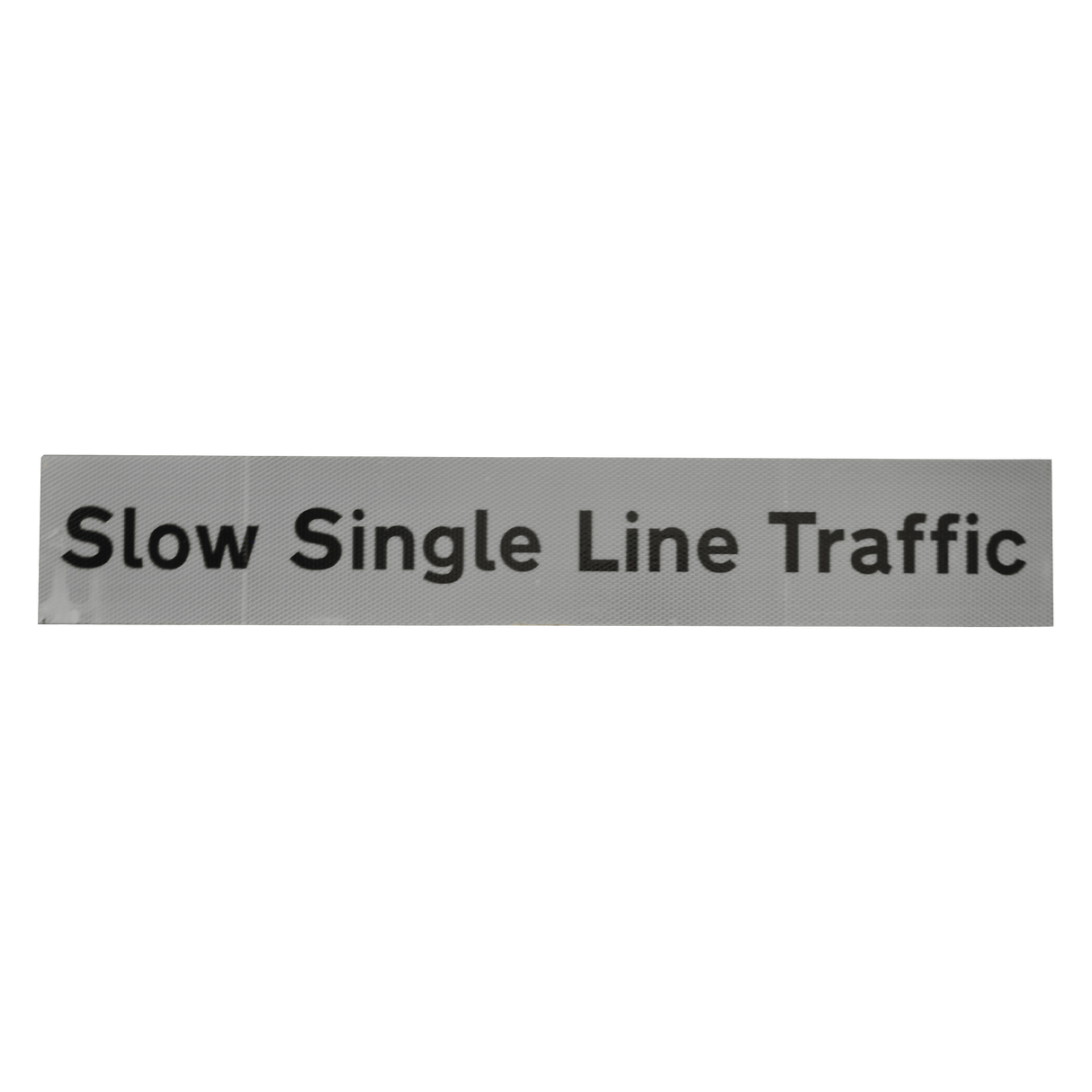 Slow Single Line Traffic Supplementary Plate - Q-Sign