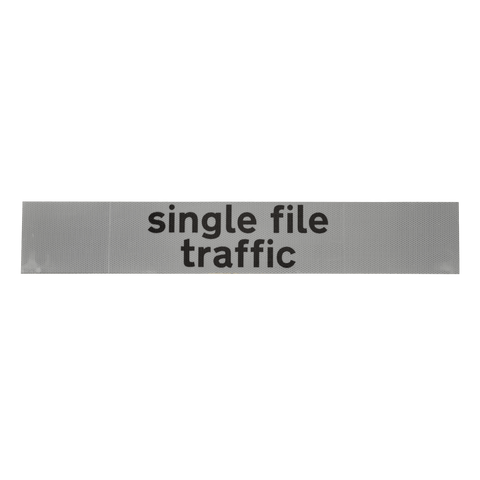 Single File Traffic Supplementary Plate - Q-Sign