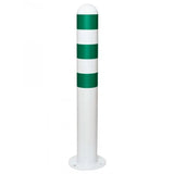 EV-charging-bollards-EV-charging-point-protection-Traffic-line-Galvanized-Powder-coated-Surface-fix-White-800mmH-108mm-diameter-Electric-vehicle