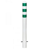 EV-charging-bollards-EV-charging-point-protection-Traffic-line-Galvanized-Powder-coated-Surface-fix-White-800mmH-108mm-diameter-Electric-vehicle