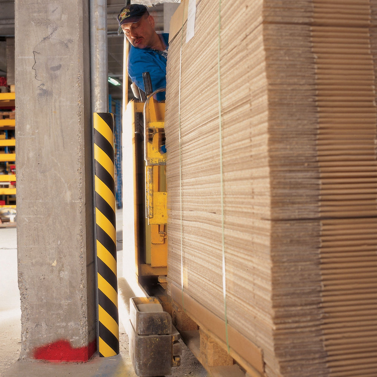 trapeze-impact-foam-with-slot-protection-profiles-high-visibility-warning-safety-cushioning-protection-injury-prevention-self-adhesive-magnetic-warehouse-industrial-forklift-padding-heavy-duty-durable-racking-machinery-vehicles-trolleys-columns-hospitals-labs-production-areas