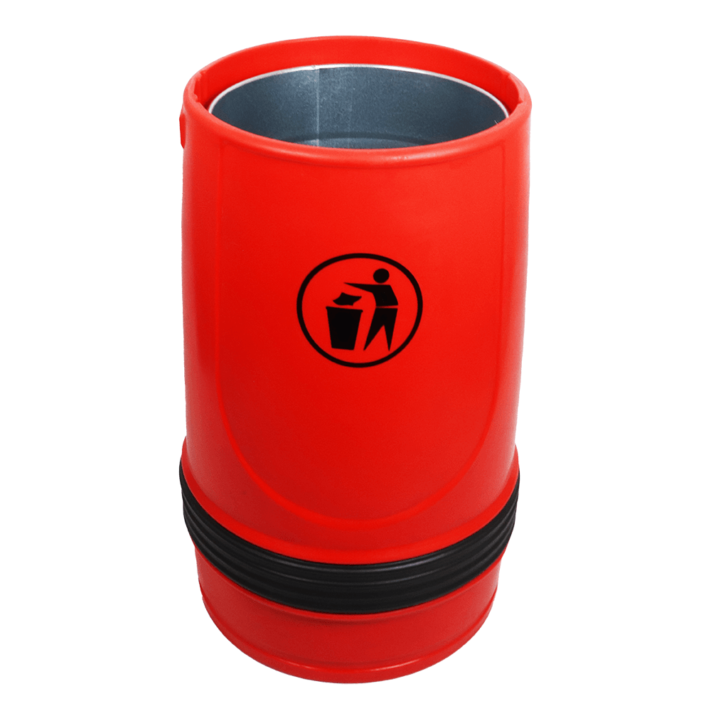 Falcon open top litter bin - plastic liner option shown