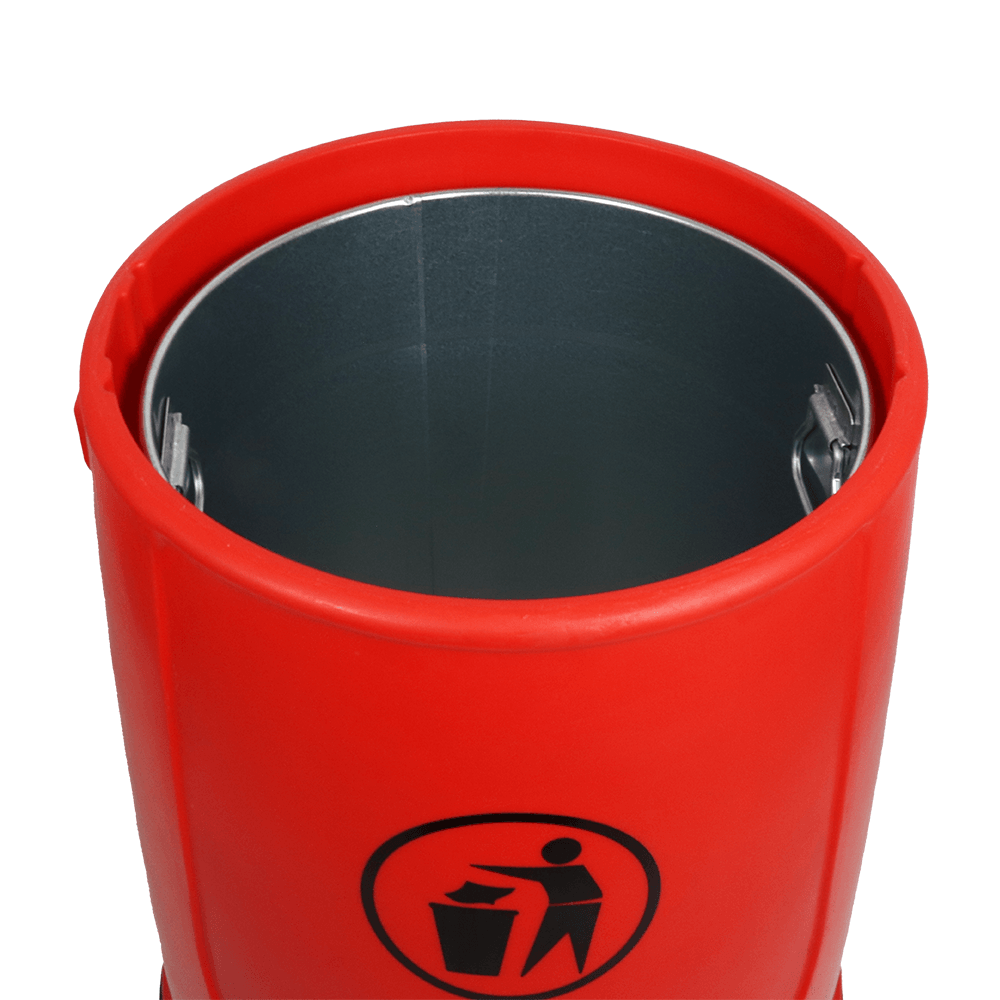 Falcon open top litter bin - concrete ballast base option