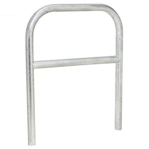 Galvanized steel hoop barrier perimeter security trolley bay protection vehicle access control strong steel site perimeter boundary marking trolley park door security commercial properties industrial sites public spaces dependable