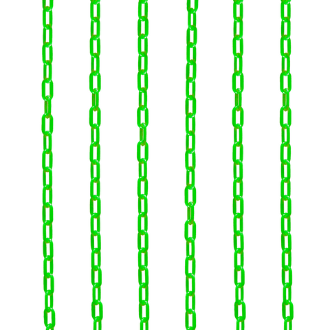 Plastic Cone Chain 2.5m - Green