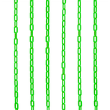 Plastic Cone Chain 2.5m - Green