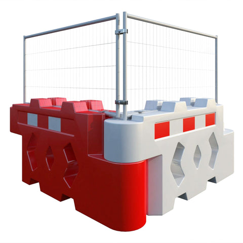 Heavy-duty-water-filled-bison-barrier-Water-filled-Separation-flood-diversion-portable-emergency-construction-highway-roadway-temporary-barricade-Work-zone-safety-barrier