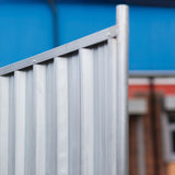 Hoarding panel Galvanised steel Temporary fencing Construction Site Metal Construction sites Building projects Event venues Outdoor concerts Road works Public safety barriers Temporary enclosures Industrial sites Storage facilities Renovation projects