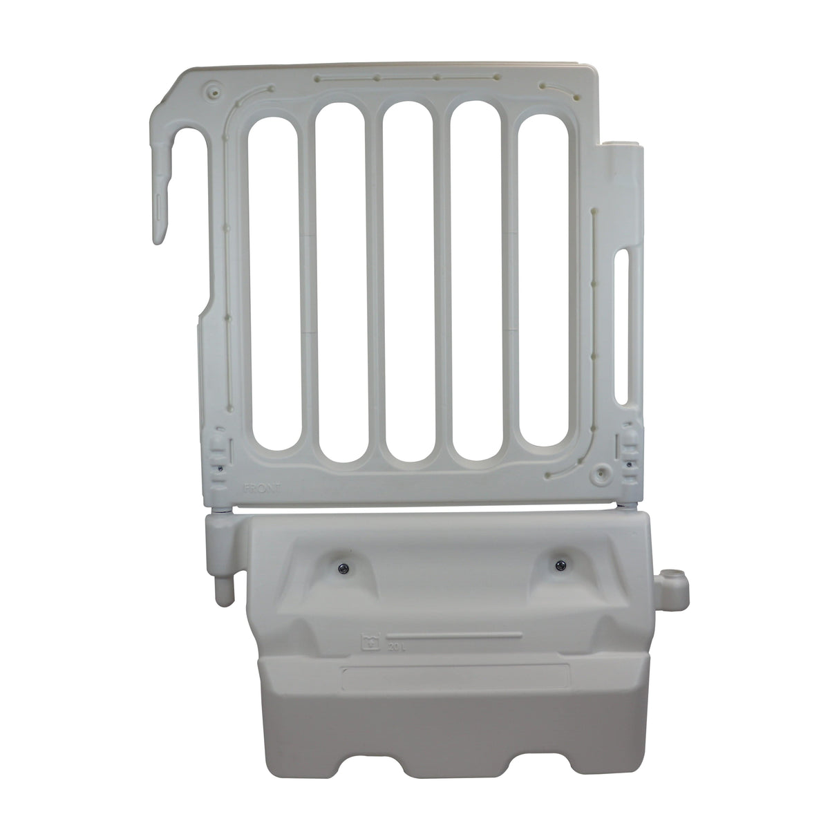 water-filled-barrier-doubletop-fencing-extension-panel-construction-site-safety-temporary-barricade-perimeter-barrier-red-white-portable-hog-wonderwall-buddha-barrier-HDPE-melba-swintex-hook-eye-recyclable-road-hazard-connectable-industrial