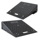 kerb-curb-ramp-melba-swintex-wheelchair-vehicle-access-ramp-black-4-6-inch-accessible-sidewalk-footpath-portable-recycled-pvc-vans-wheelie-bins-caravans-bikes-gardening-connectable--dropped-kerb-alternative-heavy-duty-temporary