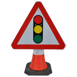 traffic-cone-road-mounted-signs-signage-warning-symbols-caution-directional-constuction-hazard-roadway-motorway-custom-roadwork-heavy-duty-reflective-caution-site-pedestrian-safety-plastic-portable-stackable-highway-uk