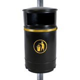 Nickleby Closed Top Litter Bin - 40 Litre Capacity