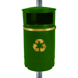 Nickleby Closed Top Litter Bin - 40 Litre Capacity
