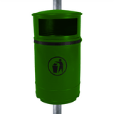 Nickleby Closed Top Litter Bin - 40 Litre Capacity