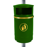 Nickleby Closed Top Litter Bin - 40 Litre Capacity