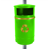 Nickleby Closed Top Litter Bin - 40 Litre Capacity