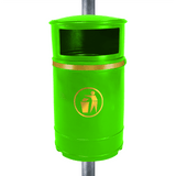 Nickleby Closed Top Litter Bin - 40 Litre Capacity