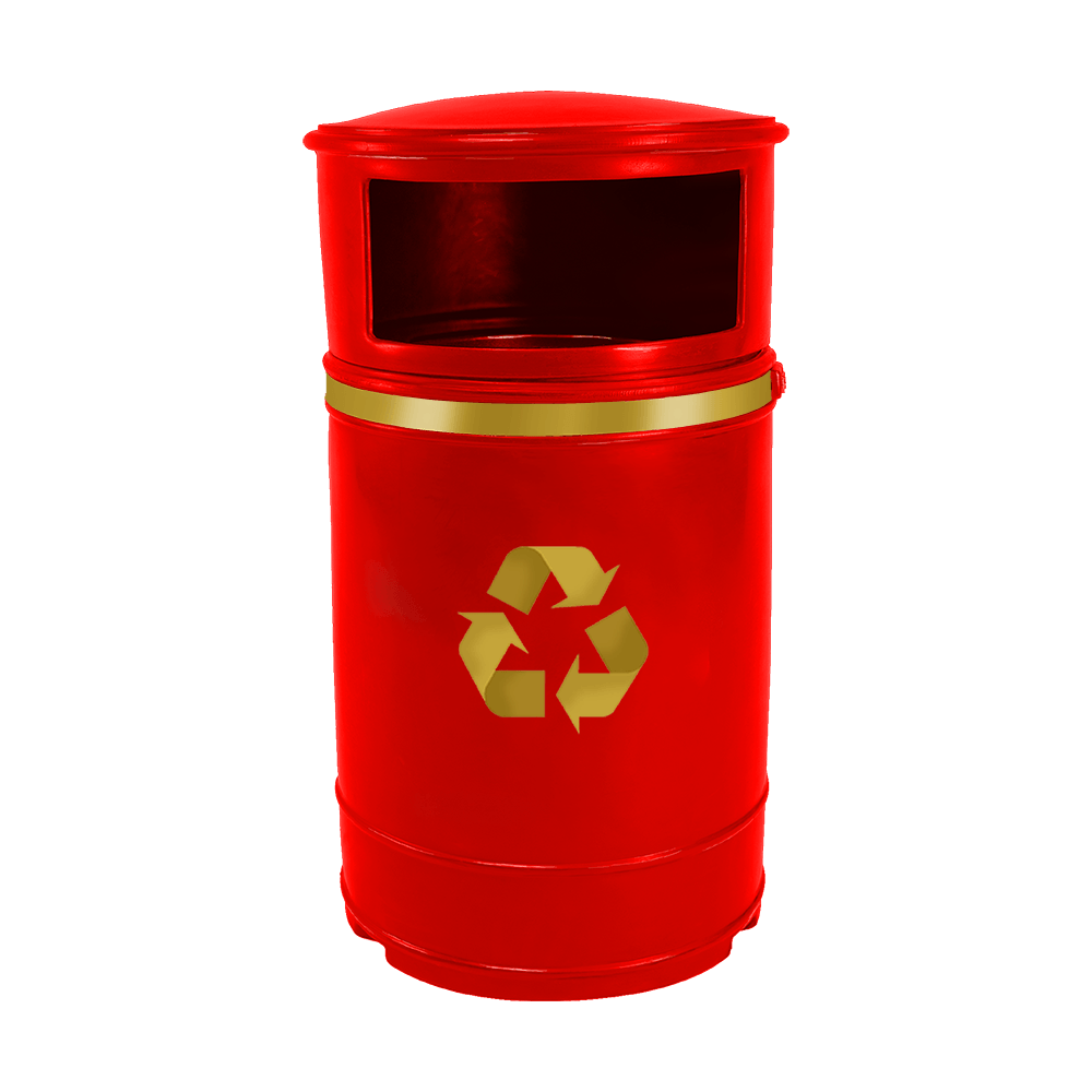 Nickleby Closed Top Litter Bin - 40 Litre Capacity
