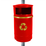 Nickleby Closed Top Litter Bin - 40 Litre Capacity