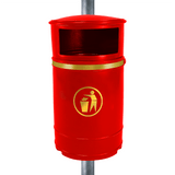 Nickleby Closed Top Litter Bin - 40 Litre Capacity