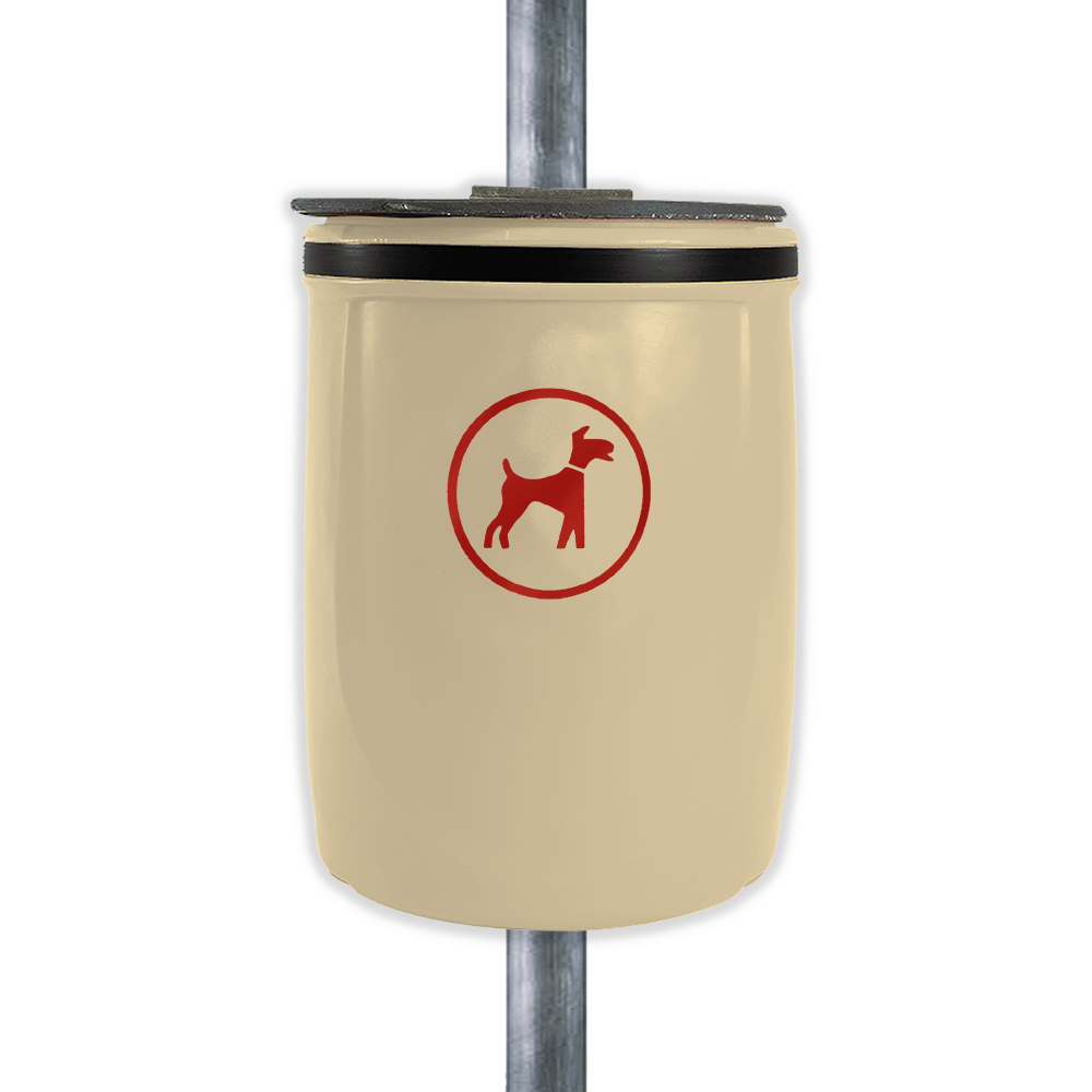 Outdoor Dog Waste Bin - 40 Litre Capacity