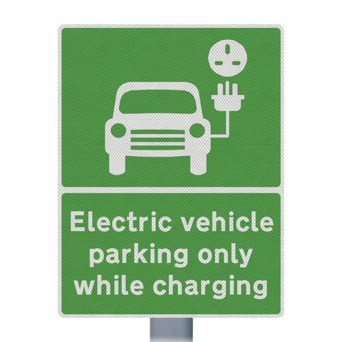 Maximum-Stay-3-Hours-green-EV-charging-station,-Electric-vehicle-charging,-EV-recharge-point,-Electric-car-charging,-EV-charging-only,-EV-charger-location,-EV-charging-point-signage-Plug-in-hybrid-electric-vehicle-parking-post-sign