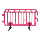 crowd control plastic metal pedestrian safety street event festival marathon melba swintex jsp 2 meter metre race anti trip stacking portable black silver orange boss heras safe fence start traffic school construction plastic safety barriers