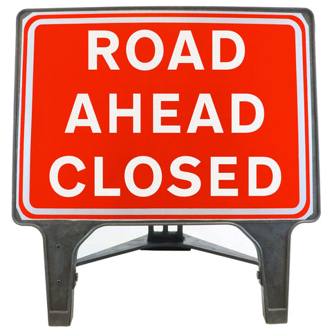 Road Ahead Closed 1050x750mm Q-Sign