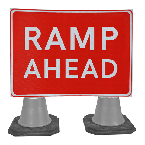 traffic-cone-road-mounted-signs-signage-warning-symbols-caution-directional-constuction-hazard-roadway-motorway-custom-roadwork-heavy-duty-reflective-caution-site-pedestrian-safety-plastic-portable-stackable-highway-uk