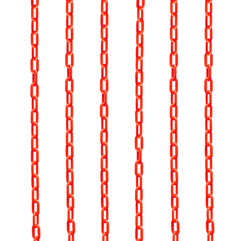 Plastic Cone Chain 2.5m - Red