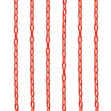 Plastic Cone Chain 2.5m - Red