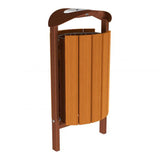 Street litter bin 50 litre capacity Silaos model Outdoor waste management solution Public area trash bin Municipal garbage can Anti-vandal container City street bin Steel waste receptacle Weather-resistant outdoor bin Lockable trash container High-capacity waste bin Durable garbage bin Hygienic litter container